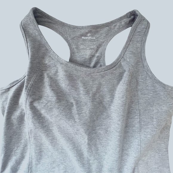 Nordic Track Moisture Wicking Gray Sports Top Size XL NWT - Picture 4 of 5
